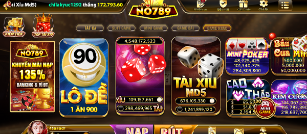 Minigames No789 vô cùng hấp dẫn