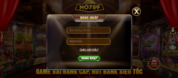 Quy trình đăng nhập No789 đơn giản