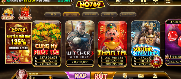 Slot game No789 sôi động, đa dạng sắc màu
